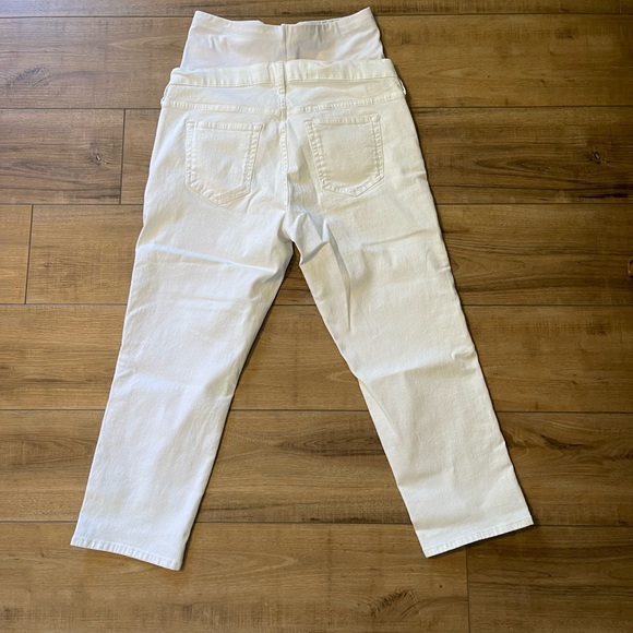 Gap Maternity True Waistband Full Panel Cheeky Straight Jeans with Washwell - Picture 5 of 5